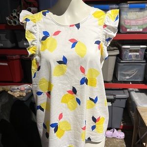 Kate spade lemon zest top XS fits 2-6.